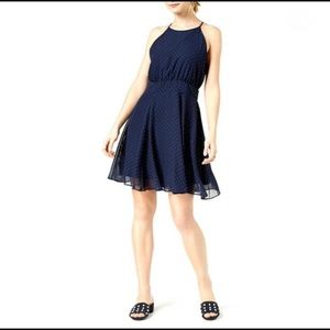 Maison Jules fit and flare polka dot dress